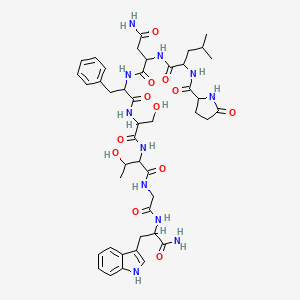 molecular formula C44H59N11O12 B12106541 AdipokineticHormoneII(SchistocercaGregaria) 