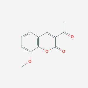 molecular formula C12H10O4 B1210658 3-acetyl-8-methoxy-2H-chromen-2-one CAS No. 5452-39-1