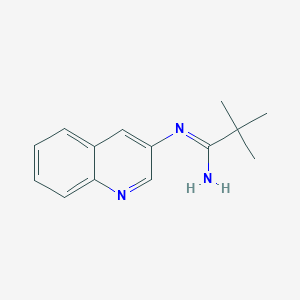 2,2-Dimethyl-N-(quinolin-3-yl)propanimidamide