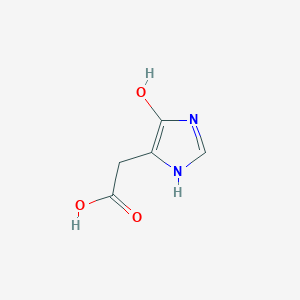 molecular formula C5H6N2O3 B1210662 5-Hydroxyimidazole-4-acetic acid 