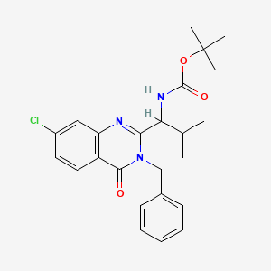 (R)-tert-Butyl (1-(3-benzyl-7-chloro-4-oxo-3,4-dihydroquinazolin-2-yl)-2-methylpropyl)carbamate