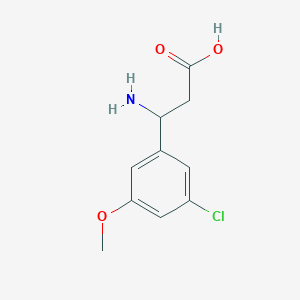 3-Amino-3-(5-chloro-3-methoxyphenyl)propanoic acid