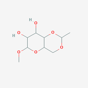 6-Methoxy-2-methyl-4,4a,6,7,8,8a-hexahydropyrano[3,2-d][1,3]dioxine-7,8-diol