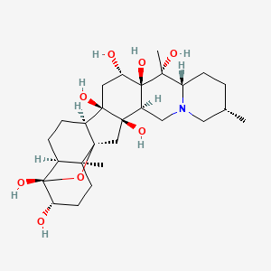 molecular formula C27H43NO8 B1210672 Veracevine CAS No. 5876-23-3