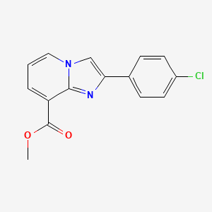 Methyl 2-(4-chlorophenyl)imidazo[1,2-A]pyridine-8-carboxylate