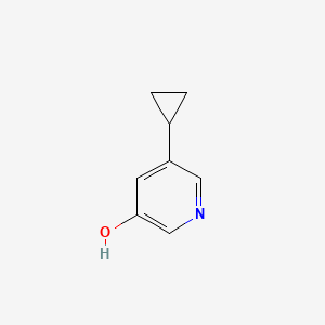 molecular formula C8H9NO B12106749 5-Cyclopropylpyridin-3-ol 