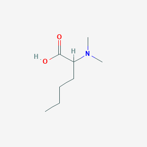 molecular formula C8H17NO2 B12106793 2-(Dimethylamino)hexanoic acid CAS No. 5428-01-3