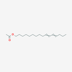 molecular formula C18H32O2 B1210681 10,12-十六碳二烯基乙酸酯 