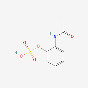 molecular formula C8H9NO5S B1210690 2-Hydroxyacetanilide sulfate CAS No. 40712-60-5