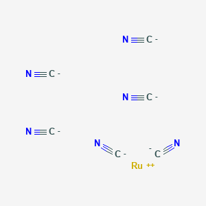 molecular formula C6N6Ru-4 B1210692 Ruthenium hexacyanide CAS No. 21029-33-4