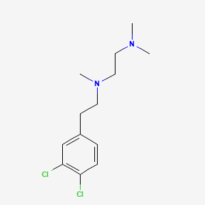 molecular formula C13H20Cl2N2 B1210693 N-(2-(3,4-Dichlorophenyl)ethyl)-N-methyl-2-(dimethylamino)ethylamine CAS No. 138356-20-4