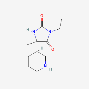 3-Ethyl-5-methyl-5-(piperidin-3-yl)imidazolidine-2,4-dione