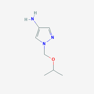 molecular formula C7H13N3O B12107000 1-(Isopropoxymethyl)-1h-pyrazol-4-amine 