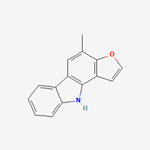 molecular formula C15H11NO B1210707 4-methyl-10H-furo[3,2-a]carbazole CAS No. 133740-44-0