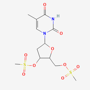 [5-(5-Methyl-2,4-dioxopyrimidin-1-yl)-3-methylsulfonyloxyoxolan-2-yl]methyl methanesulfonate