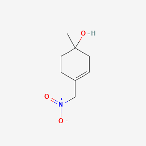 molecular formula C8H13NO3 B12107087 1-Methyl-4-(nitromethyl)cyclohex-3-en-1-ol 