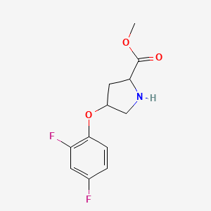 Methyl 4-(2,4-difluorophenoxy)pyrrolidine-2-carboxylate