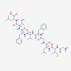 molecular formula C49H75N9O11 B12107115 H-Gly-ile-leu-gly-phe-val-phe-thr-leu-OH 