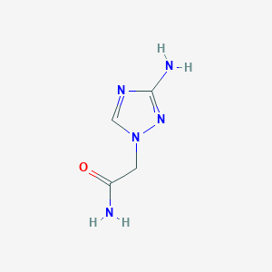 molecular formula C4H7N5O B12107118 2-(3-Amino-1H-1,2,4-triazol-1-YL)acetamide 