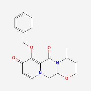 molecular formula C19H20N2O4 B12107120 7-methyl-11-phenylmethoxy-4-oxa-1,8-diazatricyclo[8.4.0.03,8]tetradeca-10,13-diene-9,12-dione 