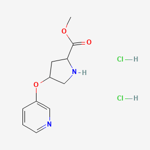 Methyl (2S,4S)-4-(3-pyridinyloxy)-2-pyrrolidinecarboxylate