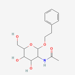 N-((2R,3R,4R,5S,6R)-4,5-Dihydroxy-6-(hydroxymethyl)-2-phenethoxytetrahydro-2H-pyran-3-yl)acetamide