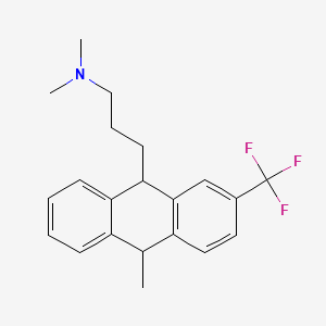 molecular formula C21H24F3N B1210726 Fluotracen 
