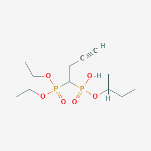 molecular formula C12H24O6P2 B12107265 [1-(Diethoxy-phosphoryl)-but-3-ynyl]-phosphonic acid diethyl ester 