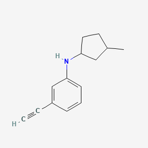 3-ethynyl-N-(3-methylcyclopentyl)aniline