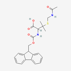 molecular formula C23H26N2O5S B12107307 Fmoc-S-acetamidomethyl-L-penicillamine 