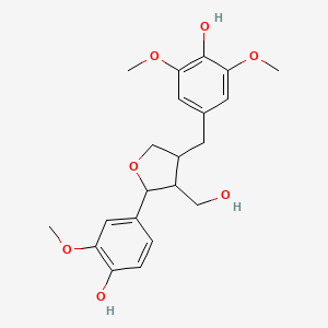 4-[[5-(4-Hydroxy-3-methoxyphenyl)-4-(hydroxymethyl)oxolan-3-yl]methyl]-2,6-dimethoxyphenol