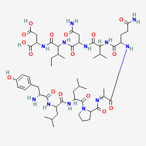 molecular formula C53H84N12O16 B12107355 H-DL-Tyr-DL-Leu-DL-Leu-DL-Pro-DL-Ala-DL-Gln-DL-Val-DL-Asn-DL-xiIle-DL-Asp-OH 