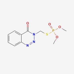 molecular formula C10H12N3O4PS B1210741 甲拌磷氧 CAS No. 961-22-8