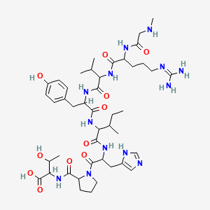 (Sar 1,Thr8)-Angiotensin II Sar-Arg-Val-Tyr-Ile-His-Pro-Thr-OH