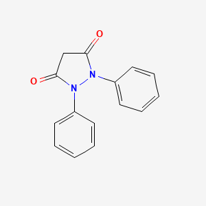 molecular formula C15H12N2O2 B1210743 1,2-Diphenylpyrazolidine-3,5-dione CAS No. 2652-77-9