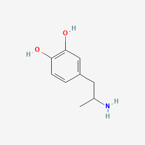 molecular formula C9H13NO2 B1210744 α-甲基多巴胺 CAS No. 555-64-6