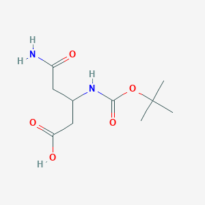 (3R)-3-{[(tert-butoxy)carbonyl]amino}-4-carbamoylbutanoic acid