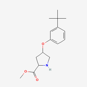 Methyl 4-(3-tert-butylphenoxy)pyrrolidine-2-carboxylate