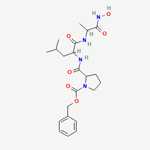 molecular formula C22H32N4O6 B12107477 Cbz-DL-Pro-DL-Leu-DL-Ala-NHOH 