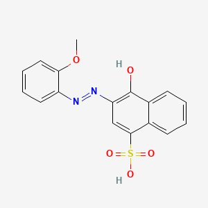 molecular formula C17H14N2O5S B1210748 4-Hydroxy-3-[(2-methoxyphenyl)diazenyl]naphthalene-1-sulfonic acid 