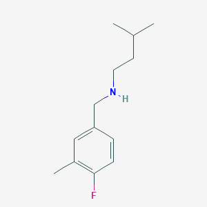 [(4-Fluoro-3-methylphenyl)methyl](3-methylbutyl)amine