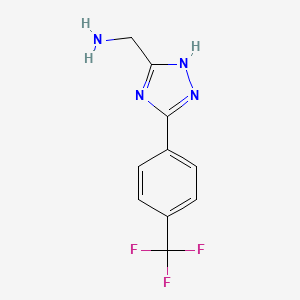 1H-1,2,4-Triazole-5-methanamine, 3-[4-(trifluoromethyl)phenyl]-