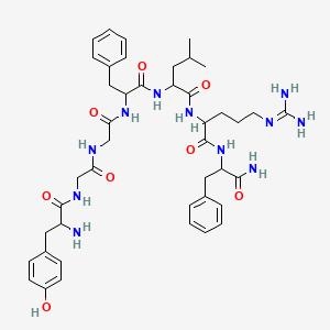 molecular formula C43H59N11O8 B12107560 H-DL-Tyr-Gly-Gly-DL-Phe-DL-Leu-DL-Arg-DL-Phe-NH2 