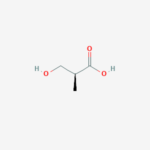 molecular formula C4H8O3 B1210758 (S)-3-羟基异丁酸 CAS No. 26543-05-5