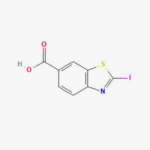 molecular formula C8H4INO2S B12107600 2-Iodobenzo[d]thiazole-6-carboxylic acid 