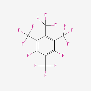 molecular formula C10F14 B12107625 1,3-Difluoro-2,4,5,6-tetrakis-trifluoromethylbenzene 