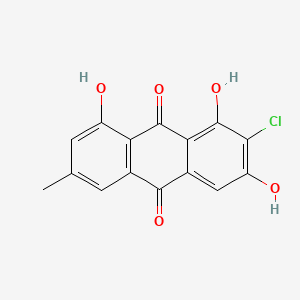 molecular formula C15H9ClO5 B1210764 7-氯艾莫丁 CAS No. 18521-72-7