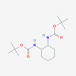 molecular formula C16H30N2O4 B12107652 (1S,2S)-N,N'-Diboc-1,2-cyclohexanediamine 