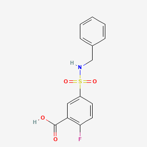 5-(Benzylsulfamoyl)-2-fluorobenzoic acid