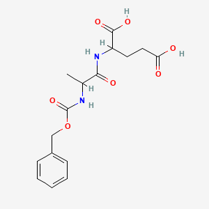 2-[2-(Phenylmethoxycarbonylamino)propanoylamino]pentanedioic acid